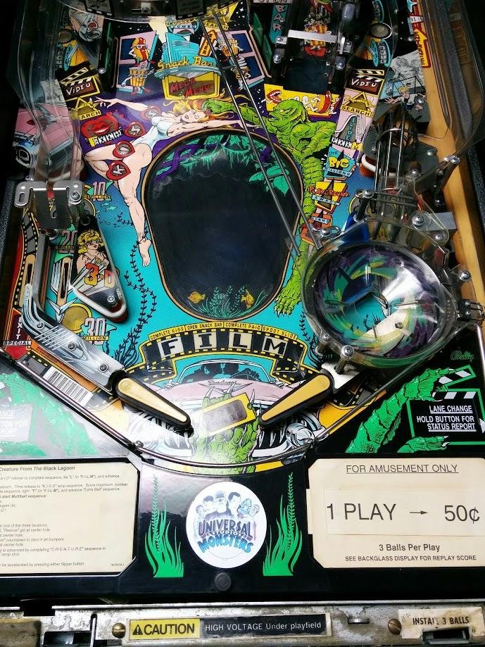 Creature From The Black Lagoon flippers, apron and Film targets