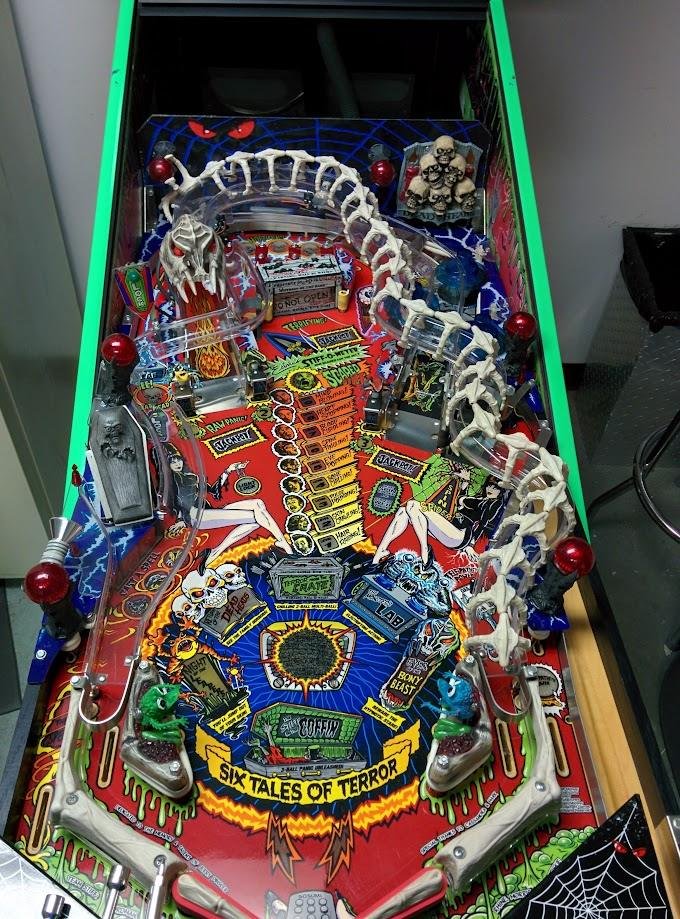 Six Tales of Terror playfield after restoration